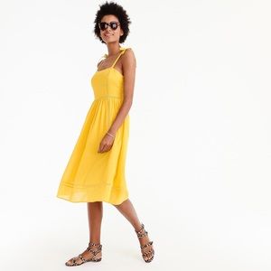 J.Crew Yellow Pont Sur Sundress